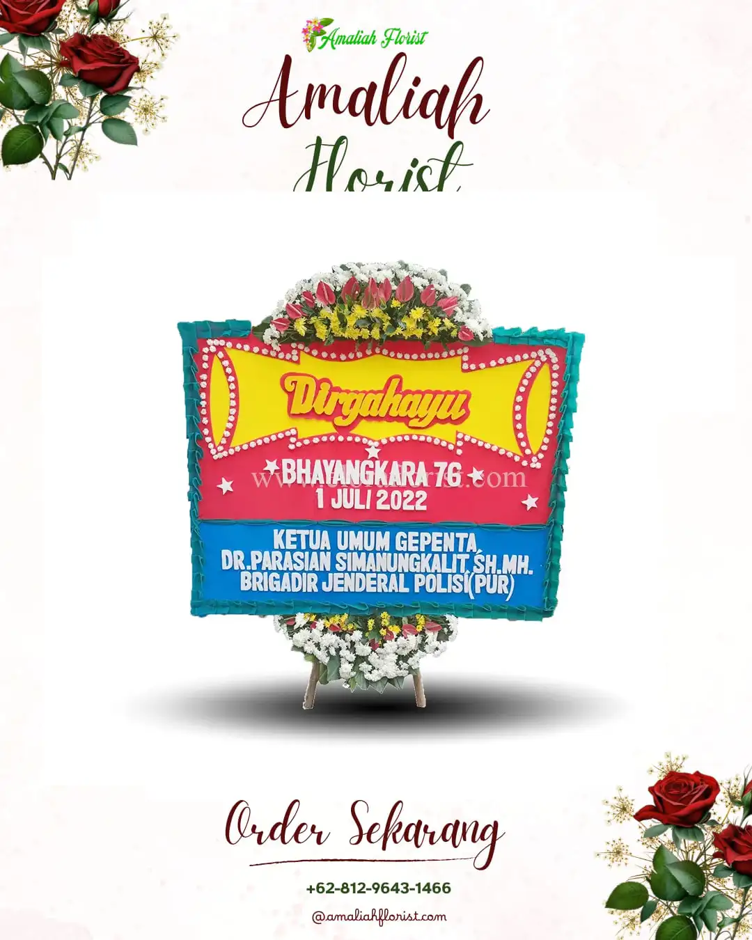 Papan Bunga HUT Ulang Tahun Dukuhsalam